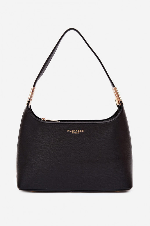 Bolso de cuero sintético en negro Gretta