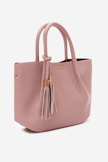 Bolso de cuero sintético en rosa Fleece 2