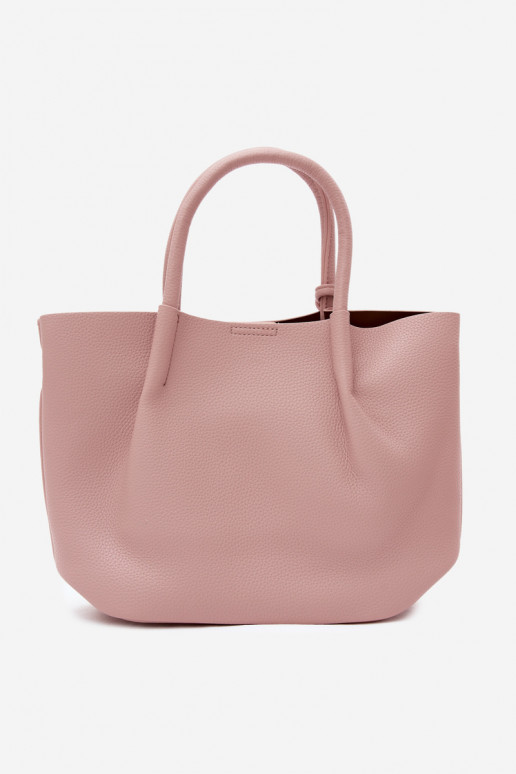 Bolso de cuero sintético en rosa Fleece