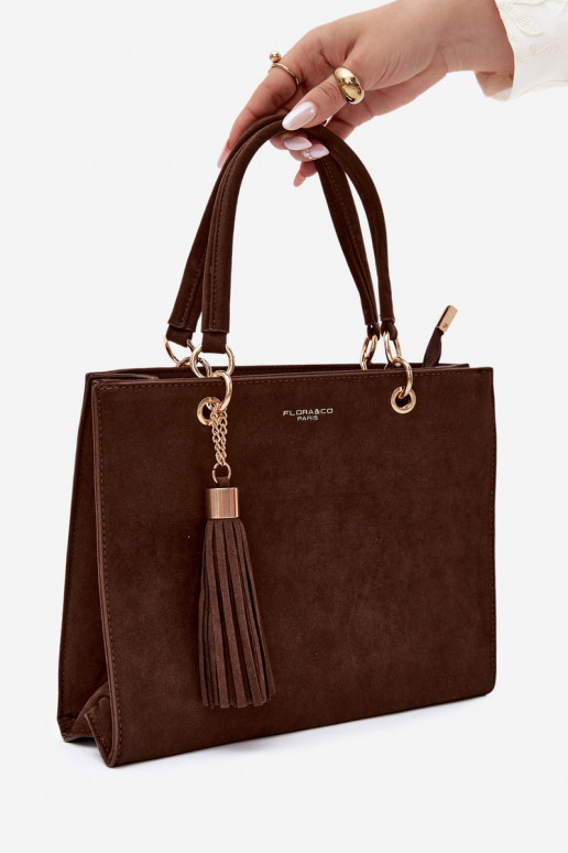 Bolso de ante sintético marrón Ottilie