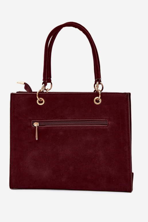 Bolso de ante sintético burdeos Ottilie