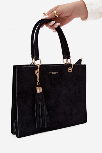 Bolso de ante sintético negro Ottilie 2