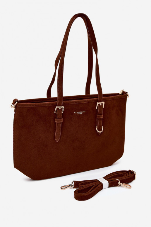 Bolso de ante sintético marrón Araminta