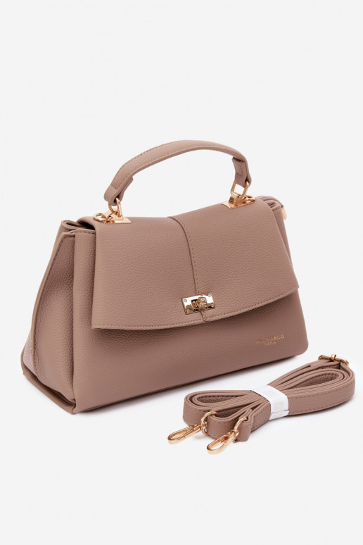 Bolso de mujer en piel sintética marfil Sybella