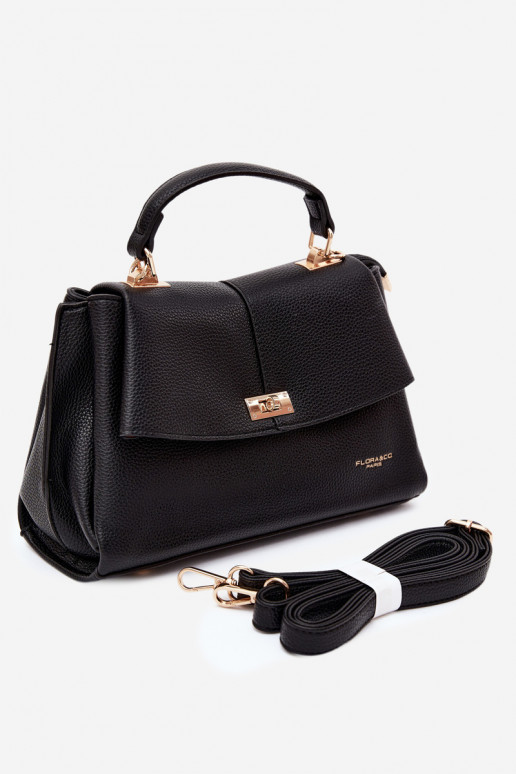 Bolso de mujer en piel sintética negra Sybella