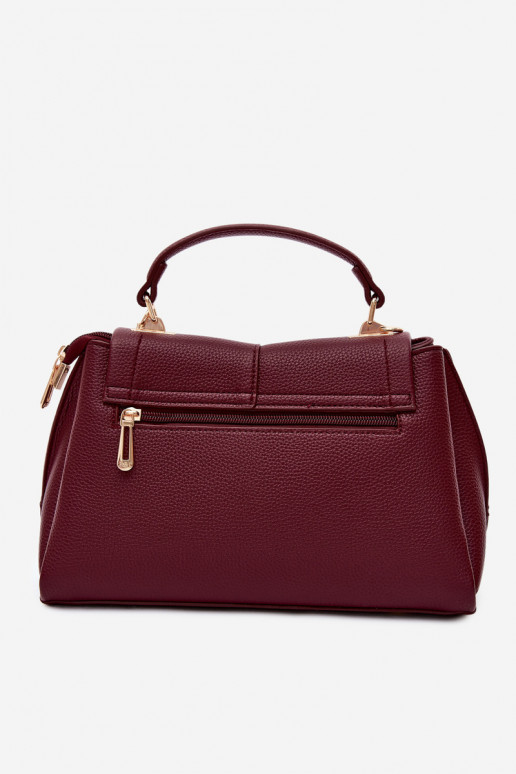 Bolso de mujer en piel sintética burdeos Sybella