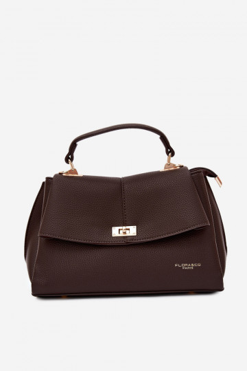 Bolso de mujer en piel sintética chocolate Sybella