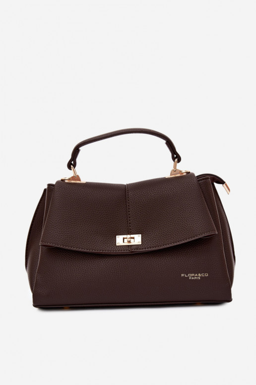 Bolso de mujer en piel sintética chocolate Sybella