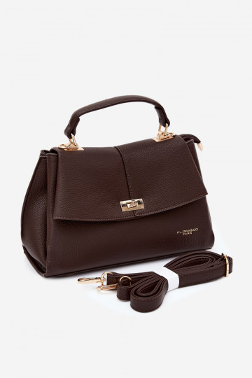 Bolso de mujer en piel sintética chocolate Sybella 2