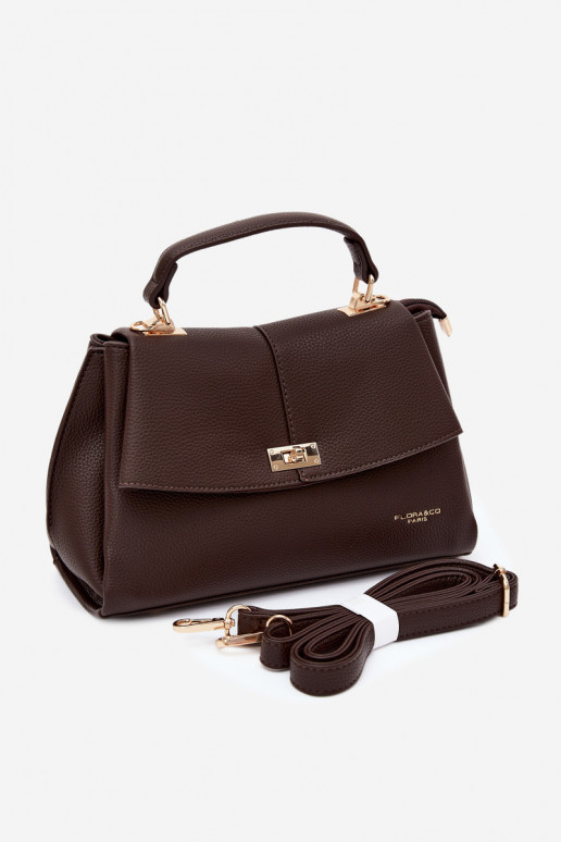 Bolso de mujer en piel sintética chocolate Sybella