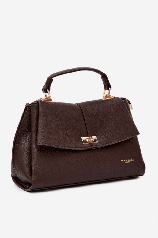 Bolso de mujer en piel sintética chocolate Sybella