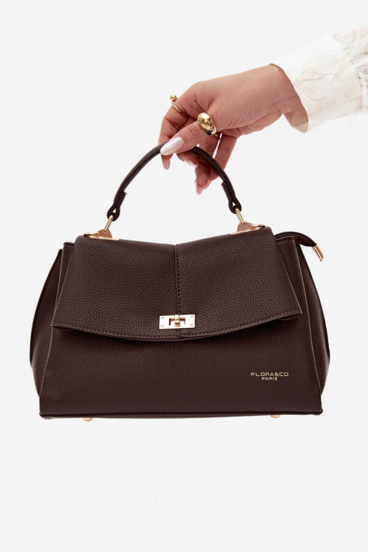 Bolso de mujer en piel sintética chocolate Sybella