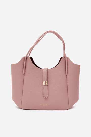 Bolso de piel sintética rosa Toffee