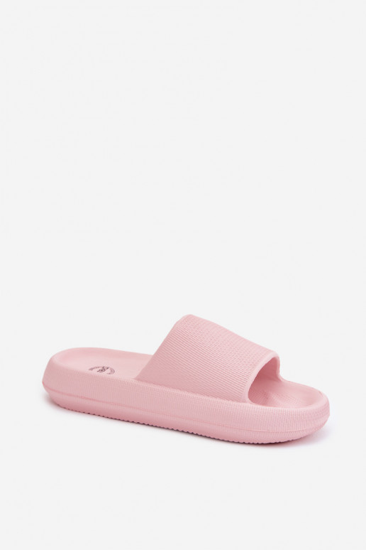 Zapatillas ligeras de espuma para mujer en suela gruesa color rosa Querceria