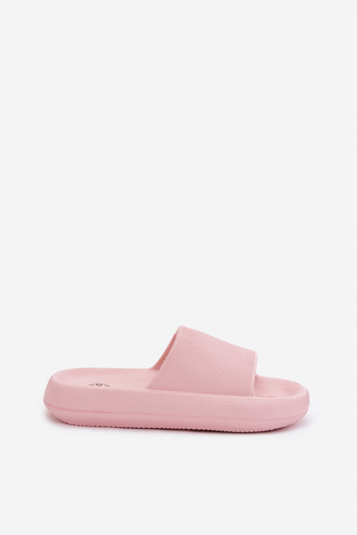 Zapatillas ligeras de espuma para mujer en suela gruesa color rosa Querceria