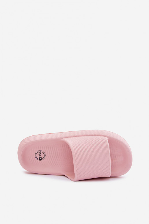 Zapatillas ligeras de espuma para mujer en suela gruesa color rosa Querceria