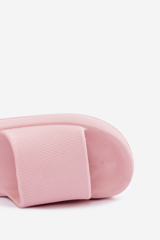 Zapatillas ligeras de espuma para mujer en suela gruesa color rosa Querceria