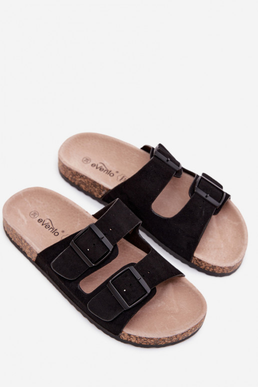 Zapatillas para mujer con hebillas en suela de corcho color negro Brooks