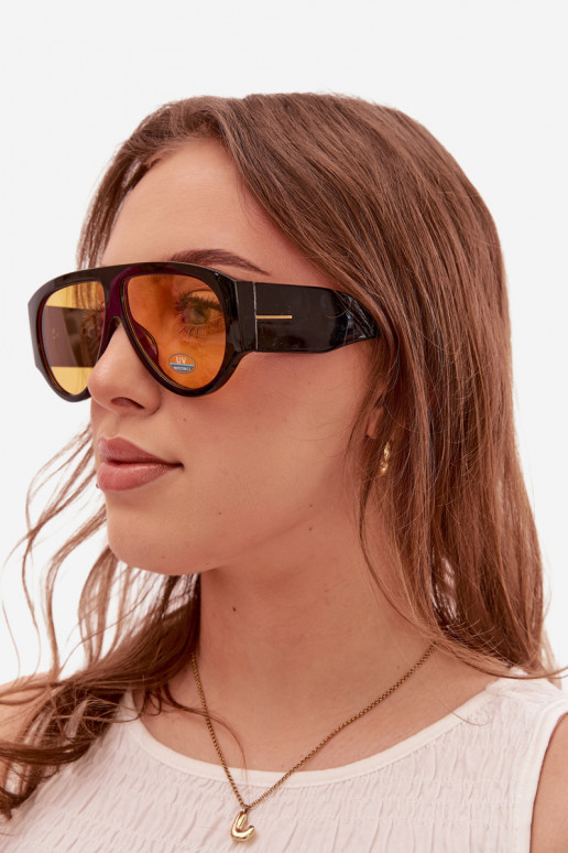 Gafas de sol para mujer en negro y amarillo