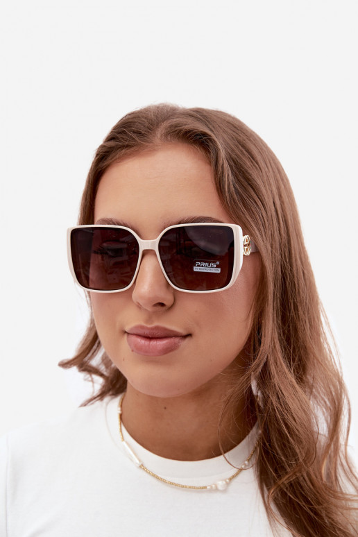 Gafas de sol con detalles decorativos en color arena