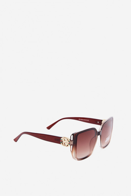 Gafas de sol con detalles decorativos en color marrón