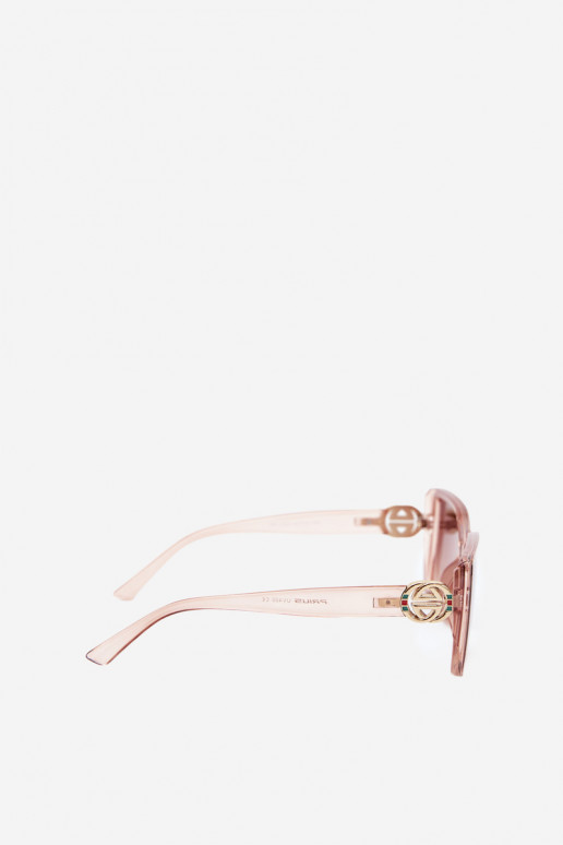 Gafas de sol con detalles decorativos en color rosa