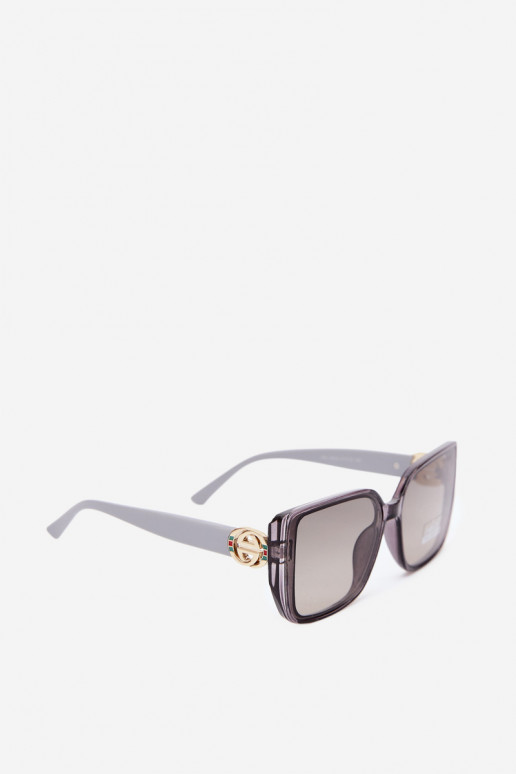Gafas de sol con detalles decorativos en color gris