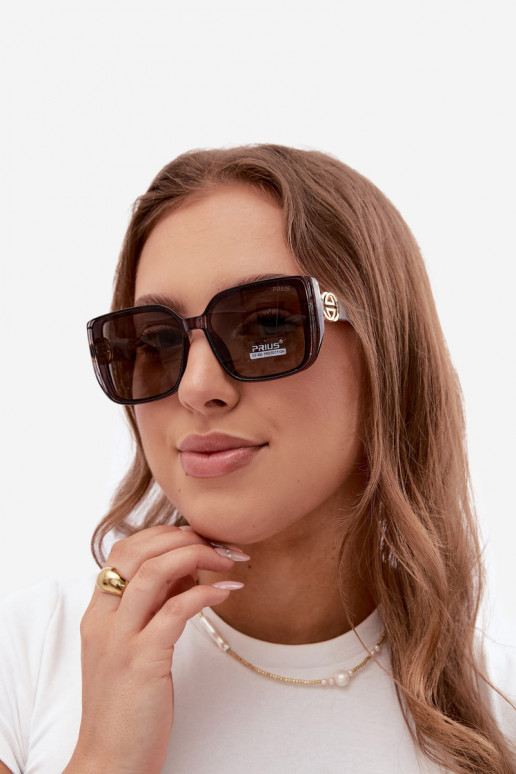 Gafas de sol con detalles decorativos en color gris