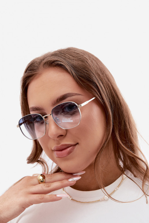 Gafas de sol con montura delgada UV 400 en color azul