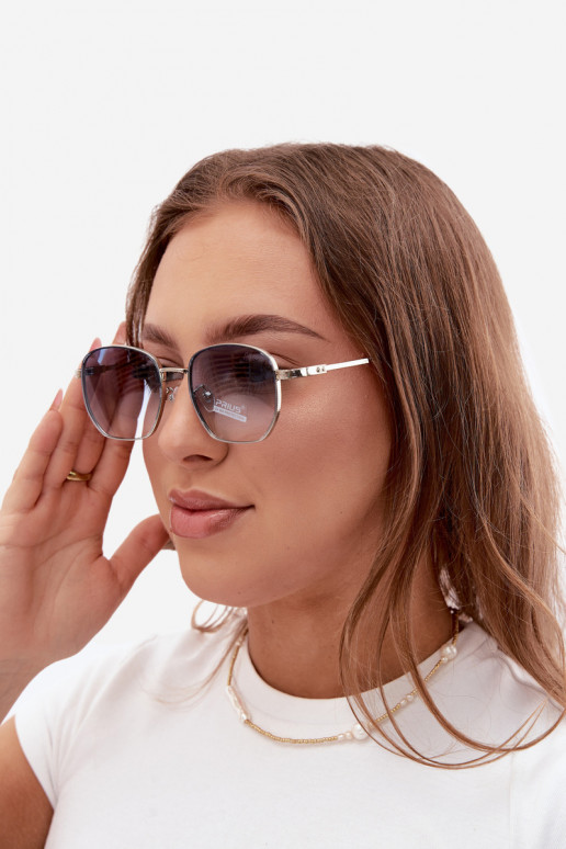 Gafas de sol con montura delgada UV 400 en color azul