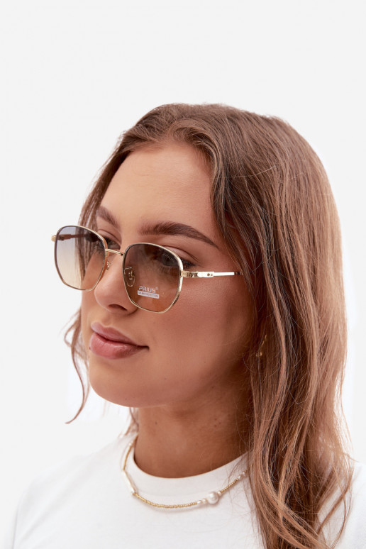 Gafas de sol con montura delgada UV 400 en color amarillo