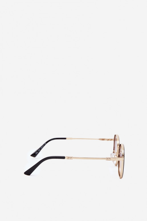 Gafas de sol con montura delgada UV 400 en color marrón