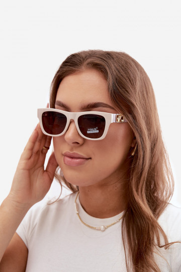Gafas de sol de mujer con filtro UV en color arena
