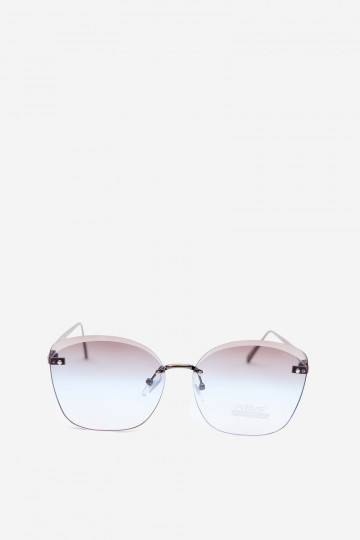 Gafas de sol sin montura con filtro UV 400 en color azul 2