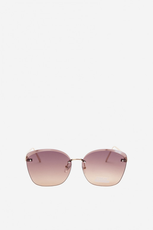Gafas de sol sin montura con filtro UV 400 en color marrón