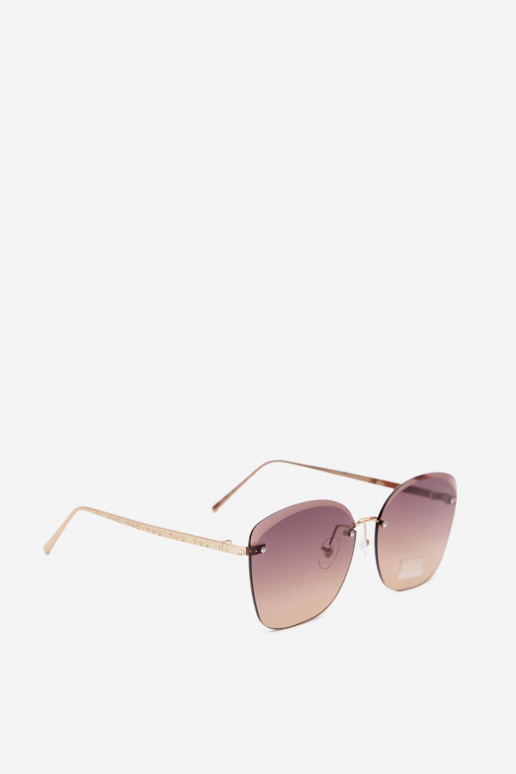 Gafas de sol sin montura con filtro UV 400 en color marrón