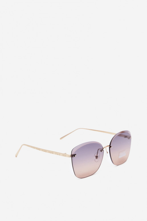 Gafas de sol sin montura con filtro UV 400 color marrón oscuro