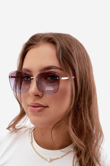 Gafas de sol sin montura con filtro UV 400 color violeta