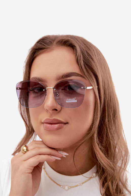 Gafas de sol sin montura con filtro UV 400 color violeta