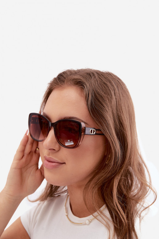 Gafas de sol de mujer tipo gato en color marrón
