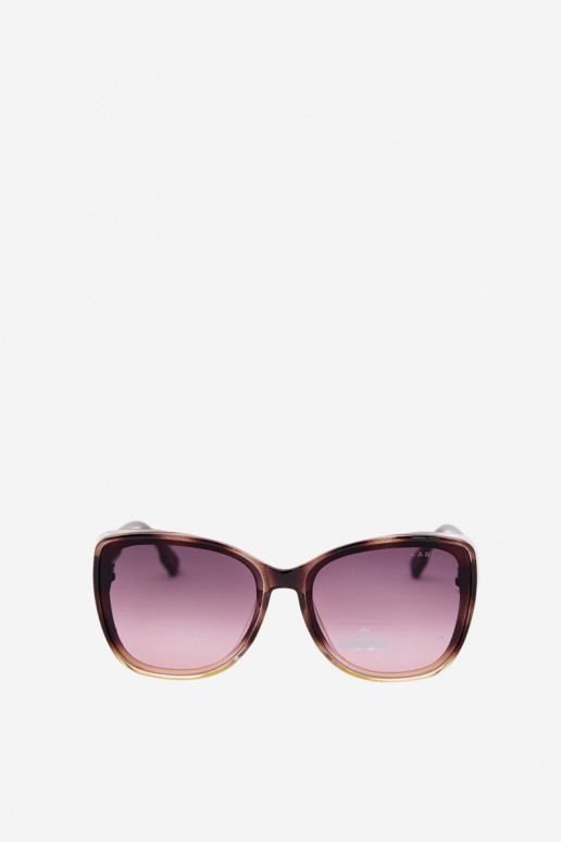 Gafas de sol de mujer tipo gato en color marrón-amarillo