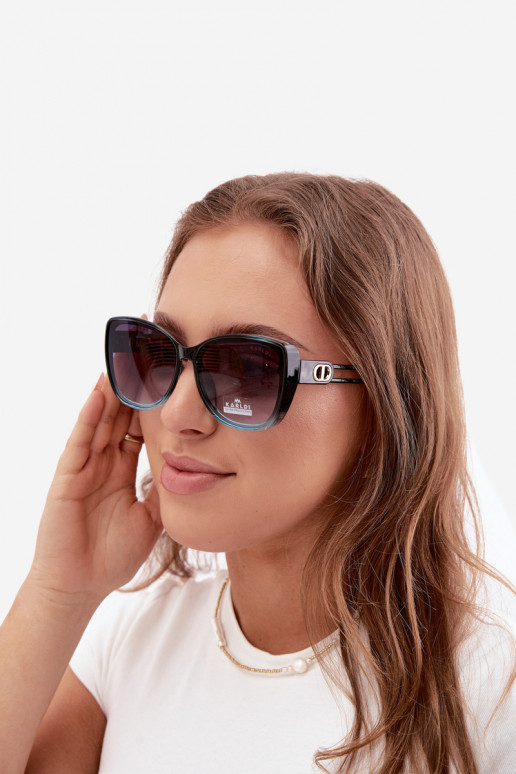 Gafas de sol de mujer tipo gato en color azul