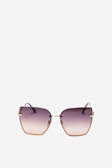 Gafas de sol sin montura tipo gato con filtro UV 400 en color marrón 2