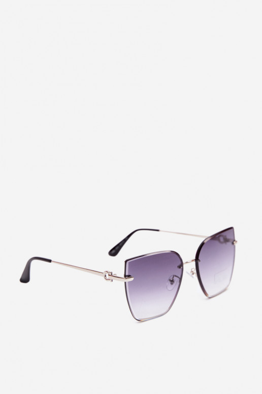 Gafas de sol sin montura tipo gato con filtro UV 400 en color azul oscuro