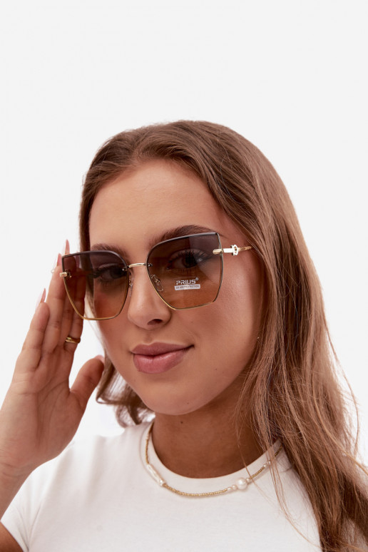 Gafas de sol sin montura tipo gato con filtro UV 400 en color amarillo