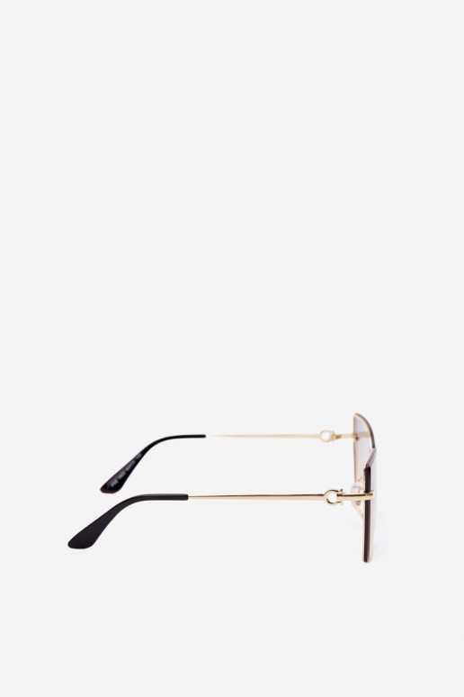 Gafas de sol sin montura tipo gato con filtro UV 400 en color amarillo