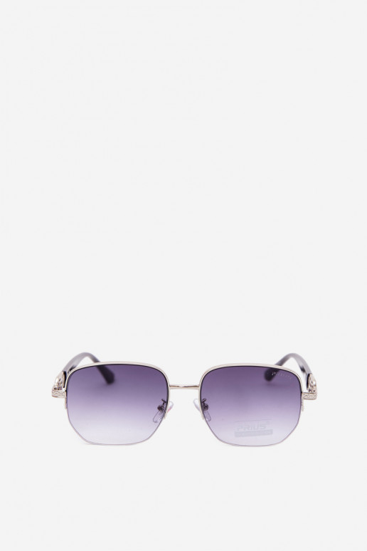 Gafas de sol con montura delgada y filtro UV en color gris-negro