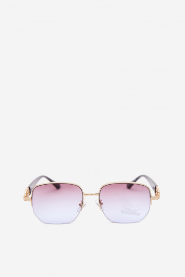 Gafas de sol con montura delgada y filtro UV, morado 2
