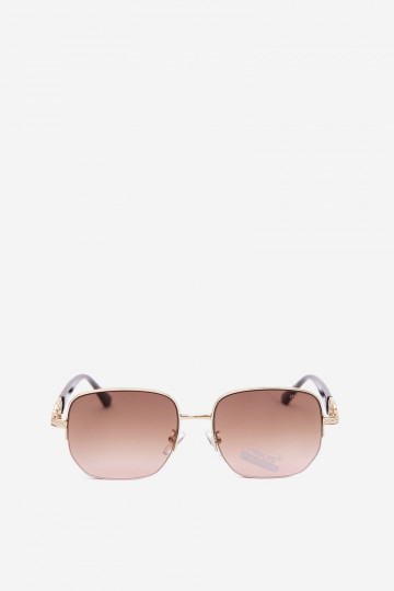 Gafas de sol con montura delgada y filtro UV, rosa 2