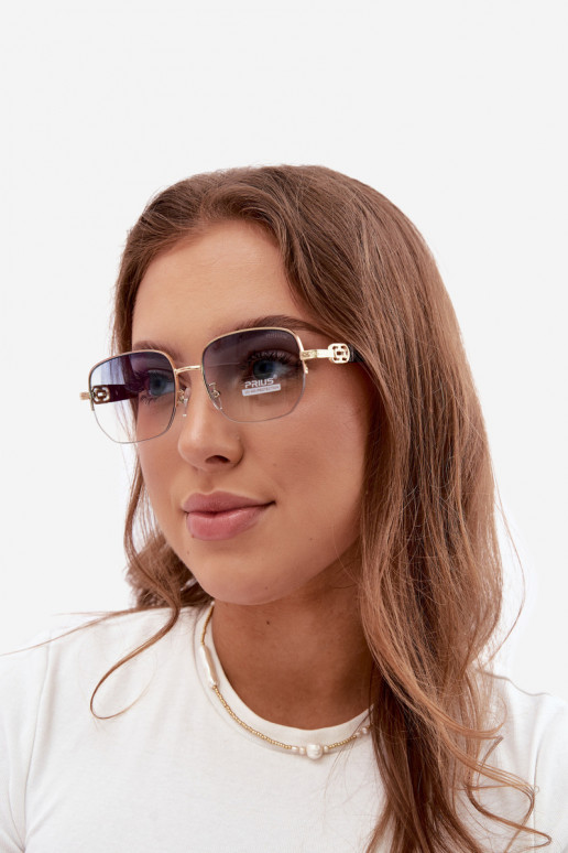 Gafas de sol con montura delgada y filtro UV, azul
